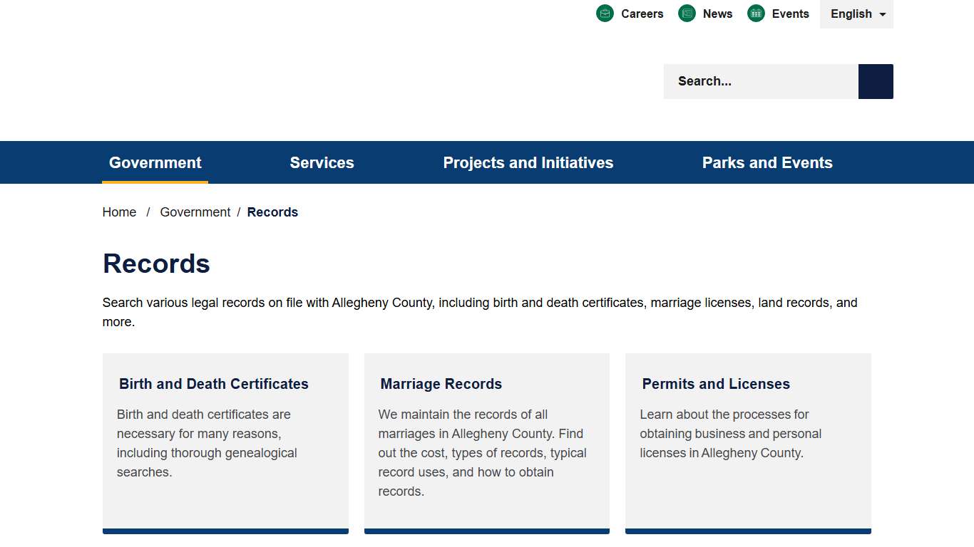 Records - Allegheny County, PA